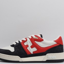 Fendi Match Low Top Suede Navy Red White