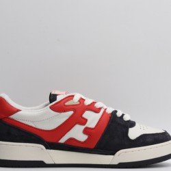 Fendi Match Low Top Suede Navy Red White