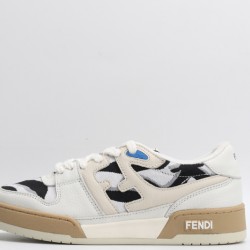 Fendi Match Low Top Suede White Black Gum