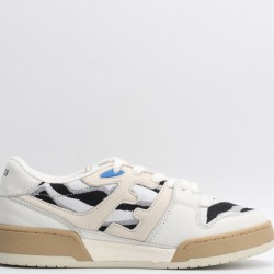 Fendi Match Low Top Suede White Black Gum