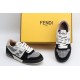 Fendi Match Low Top Suede Black White