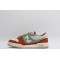 Fendi Match Low Top Suede Beige Mint Orange