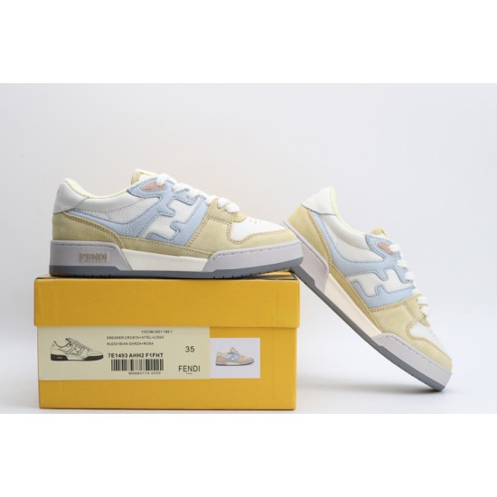 Fendi Match Low Top 'Pastel Yellow Blue' 8E8252AI1NF1H1F