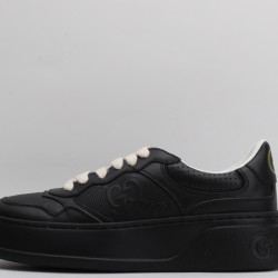 Gucci GG Embossed Sneaker 'Black Leather' 669582-1XL10-1000