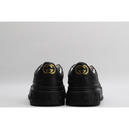 Gucci GG Embossed Sneaker 'Black Leather' 669582-1XL10-1000