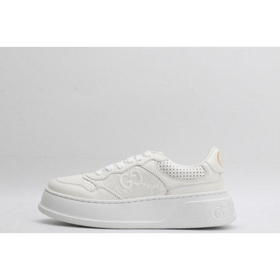 Gucci GG Embossed Sneaker White Leather