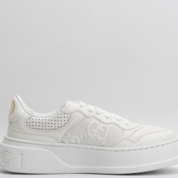 Gucci GG Embossed Sneaker White Leather