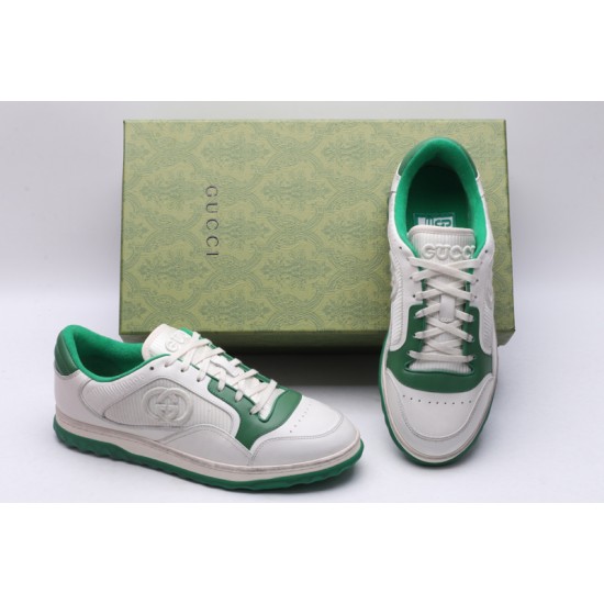 Gucci MAC80 Embroidered Sneakers 'White Green' 749896-AAB79-9148