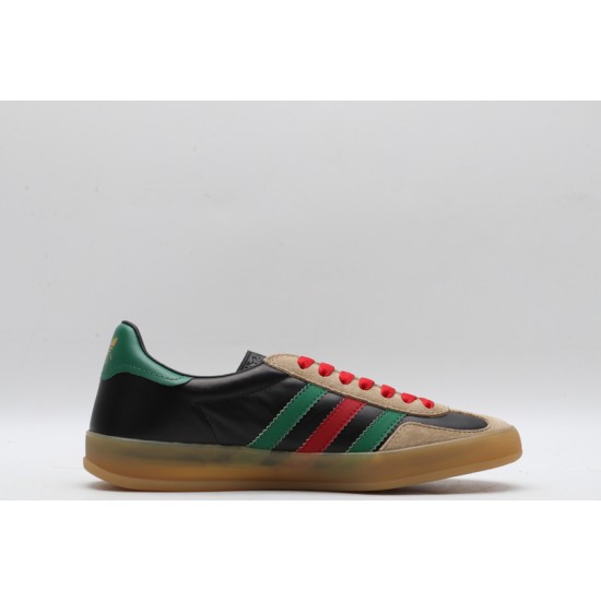 Adidas Gazelle x Gucci Low Cut Sneakers 'Black Green Red' 726488-AAA43-9549