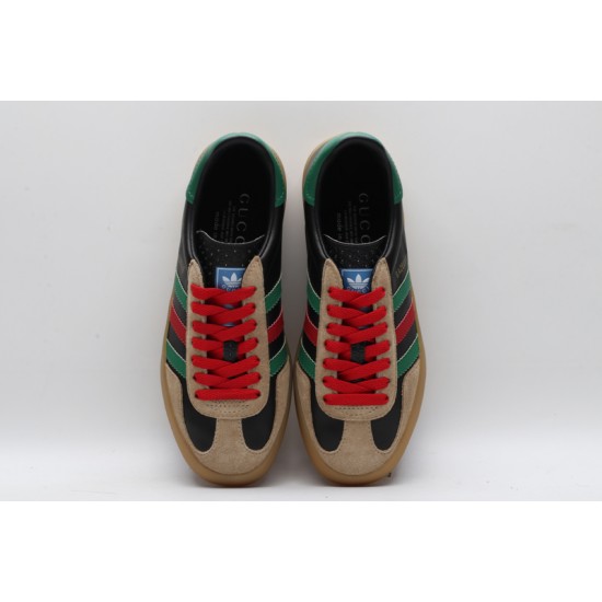 Adidas Gazelle x Gucci Low Cut Sneakers 'Black Green Red' 726488-AAA43-9549