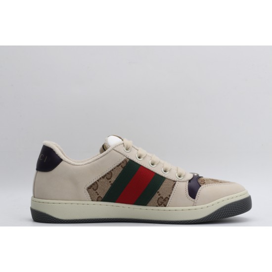 Gucci Screener GG Logo Sneakers 'Beige Brown' 677423-HVKI0-9765