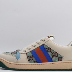 GUCCI Screener GG Logo Sneakers 'Beige Blue' 677423-9SFR0-4983