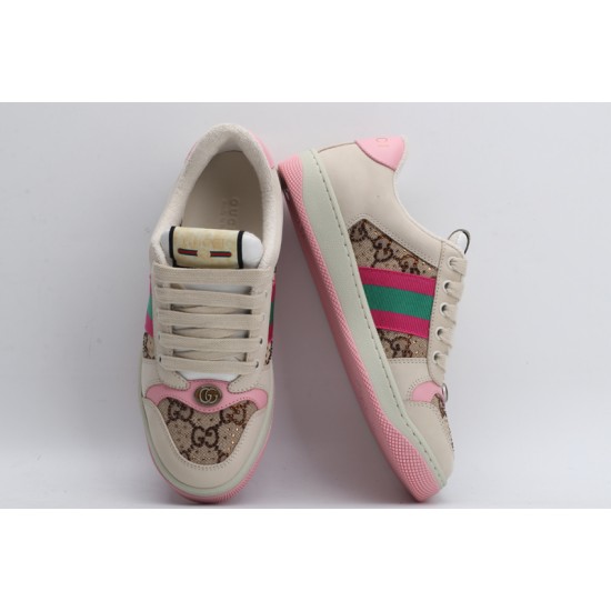 Gucci Screener GG Low-Top Sneakers 'GG Canvas - Beige Pink' 677423-9SFR0-2587