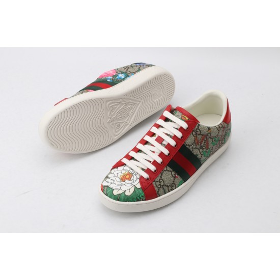 Gucci Ace GG Supreme Low 'Flora Print - Red' 