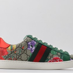 Gucci Ace GG Supreme Low 'Flora Print - Green' 