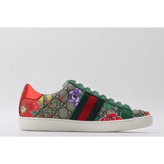 Gucci Ace GG Supreme Low 'Flora Print - Green' 