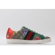 Gucci Ace GG Supreme Low 'Flora Print - Green' 