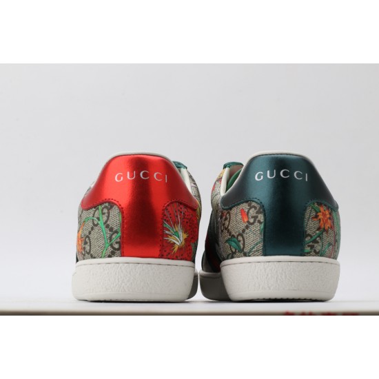 Gucci Ace GG Supreme Low 'Flora Print - Green' 