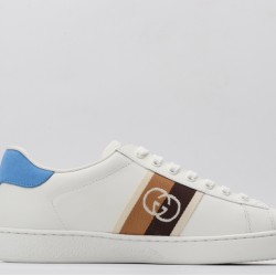 Gucci Ace Interlocking G - White Brown Blue