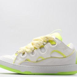 Lanvin Curb Sneaker White Fluo Yellow