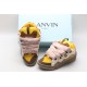 Lanvin Curb Sneaker White Yellow Pink