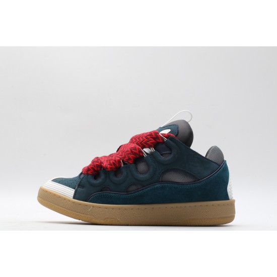 Lanvin Curb Sneaker Taurus Blue Red