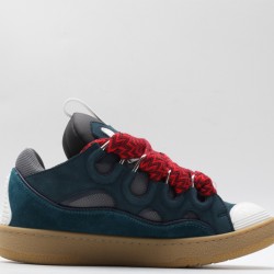 Lanvin Curb Sneaker Taurus Blue Red