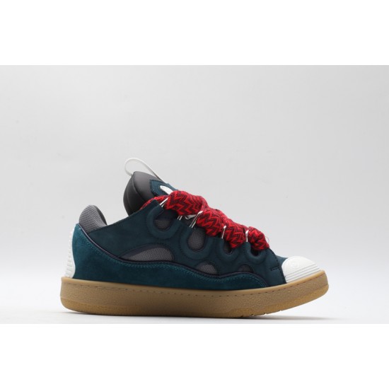 Lanvin Curb Sneaker Taurus Blue Red