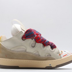 Lanvin Curb Sneaker Yellow Orange Red Multicolor