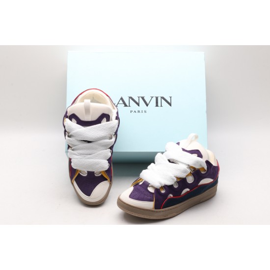 Lanvin Curb Sneaker Grape White