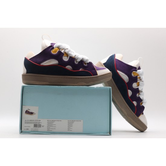 Lanvin Curb Sneaker Grape White