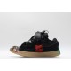 Lanvin Curb Sneaker Black Red Multicolor