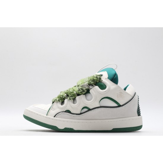 Lanvin Curb Sneaker White Pink Green