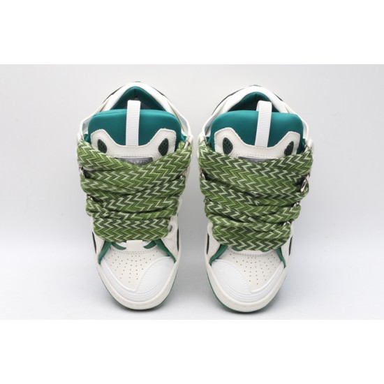 Lanvin Curb Sneaker White Pink Green