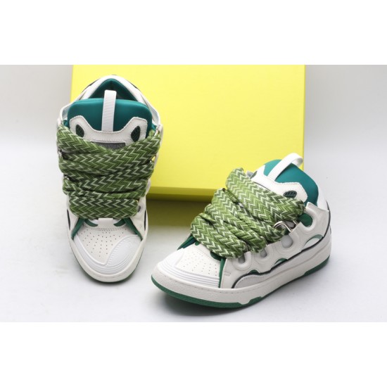 Lanvin Curb Sneaker White Pink Green