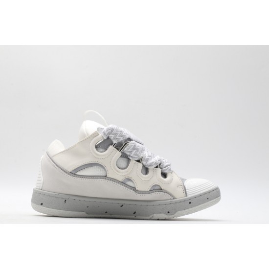 Lanvin Curb Sneaker White Cool Grey