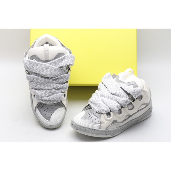 Lanvin Curb Sneaker White Cool Grey