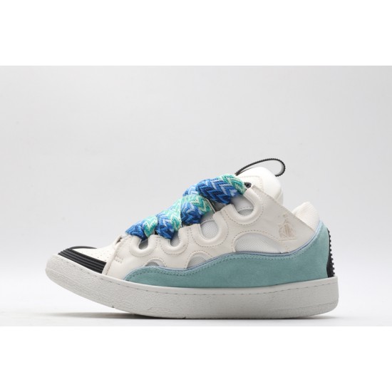 Lanvin Curb Sneaker White Light Blue