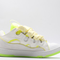 Lanvin Curb Sneaker White Fluo Yellow