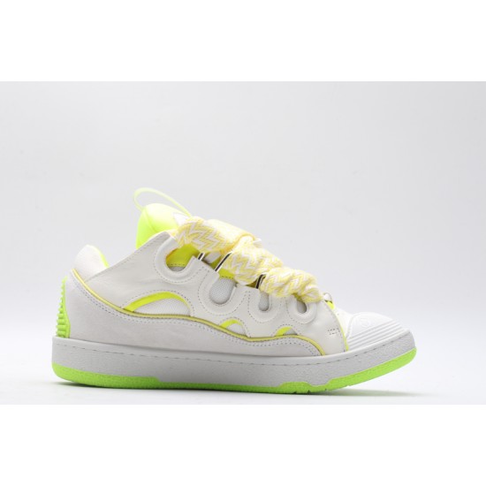 Lanvin Curb Sneaker White Fluo Yellow