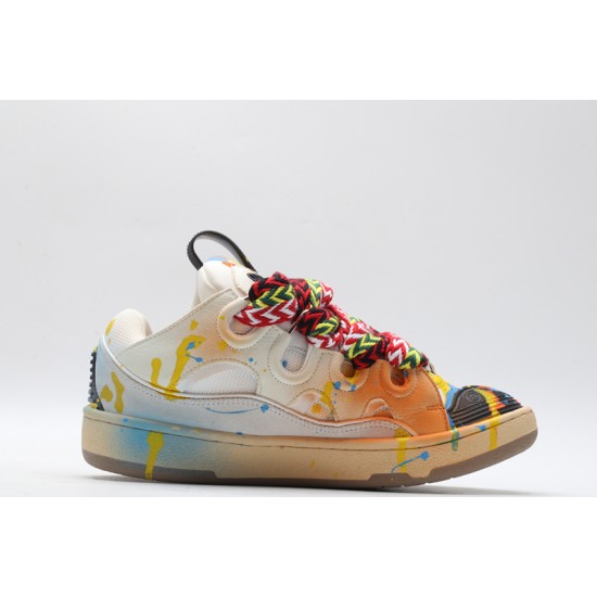 Lanvin Curb Sneaker Hyper Blue Yellow Multicolor