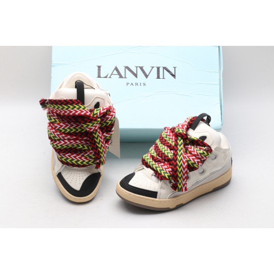 Lanvin Curb Sneaker White Ivory