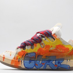 Lanvin Curb Sneaker Yellow Blue Multicolor