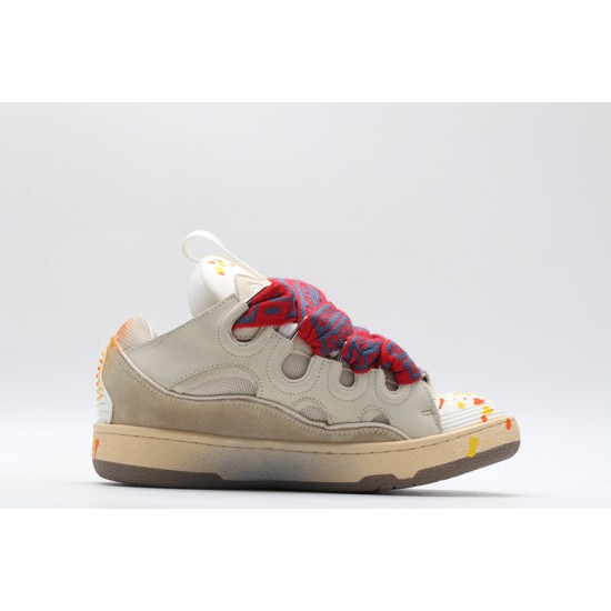 Lanvin Curb Sneaker Yellow Blue Multicolor