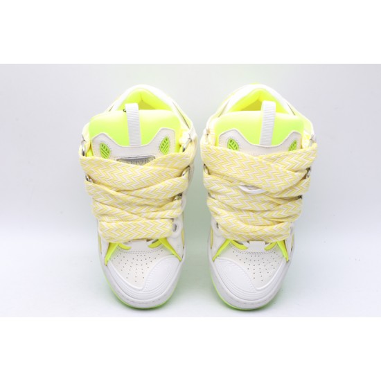 Lanvin Curb Sneaker White Fluo Yellow