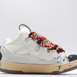 Lanvin Curb Sneaker White Blue Multicolor