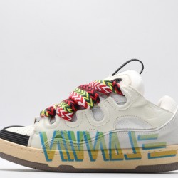 Lanvin Curb Sneaker White Black Multicolor