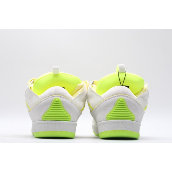 Lanvin Curb Sneaker White Fluo Yellow