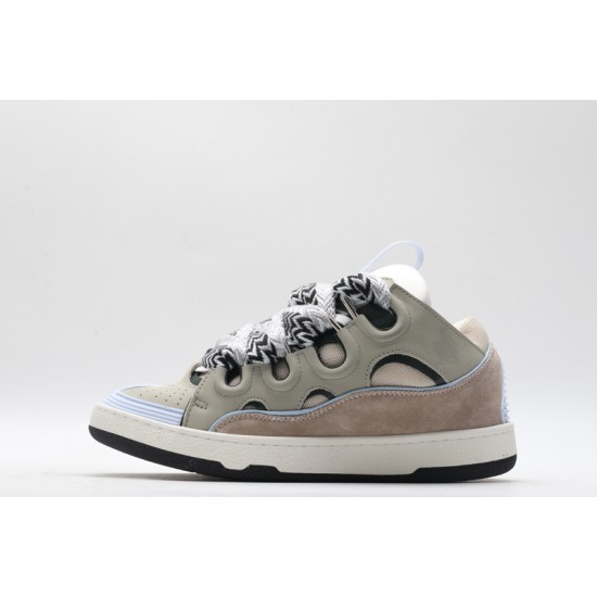 Lanvin Curb Sneaker White Grey UNC