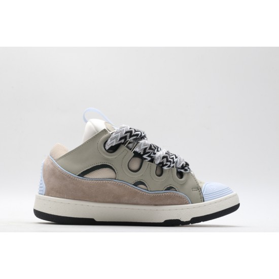 Lanvin Curb Sneaker White Grey UNC